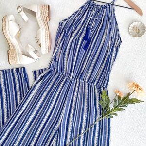 Joy Joy striped jumpsuit.